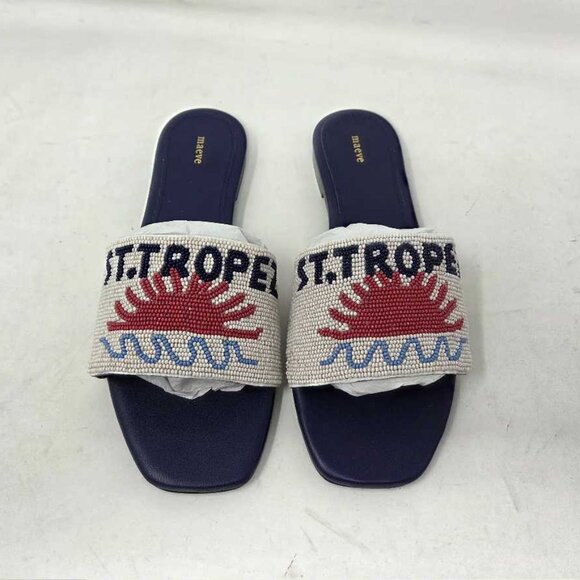 EU 37 (US 6-6.5) Maeve x Anthropologie The Fiona St. Tropez beaded slide sandals - Picture 6 of 11